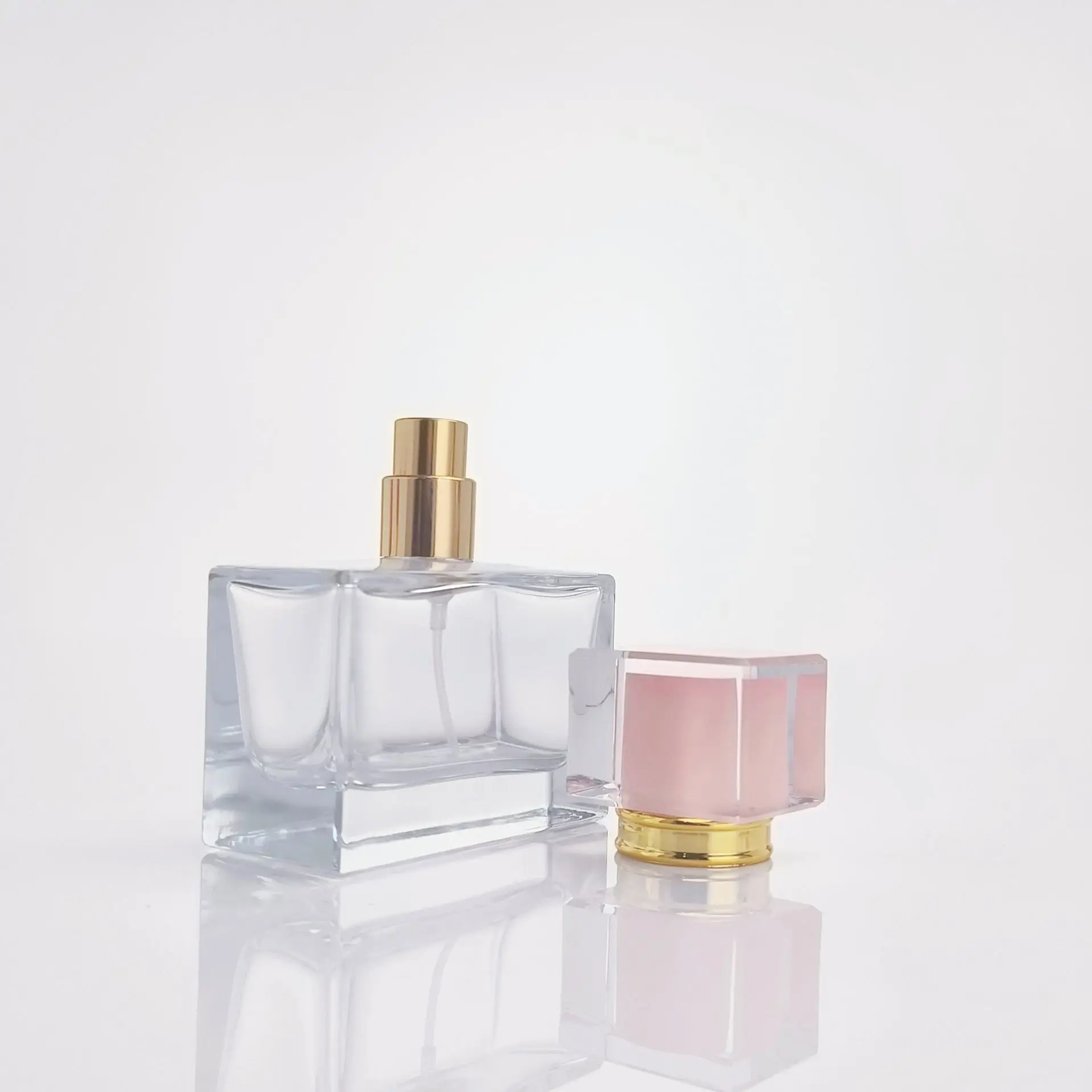 Wholesale Green High Heel Shoe Heart Shape Glass Perfume Bottle