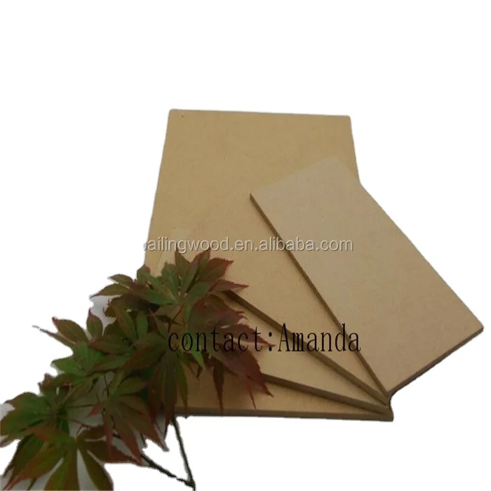Best quality 3mm 6mm 12mm 15mm 18mm raw plain fibreboards mdf wood board for furniture making