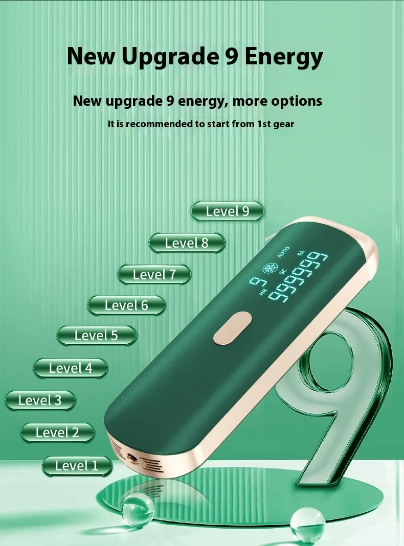 IPL Digital Display Epilator Ice Cooling Hair Remover