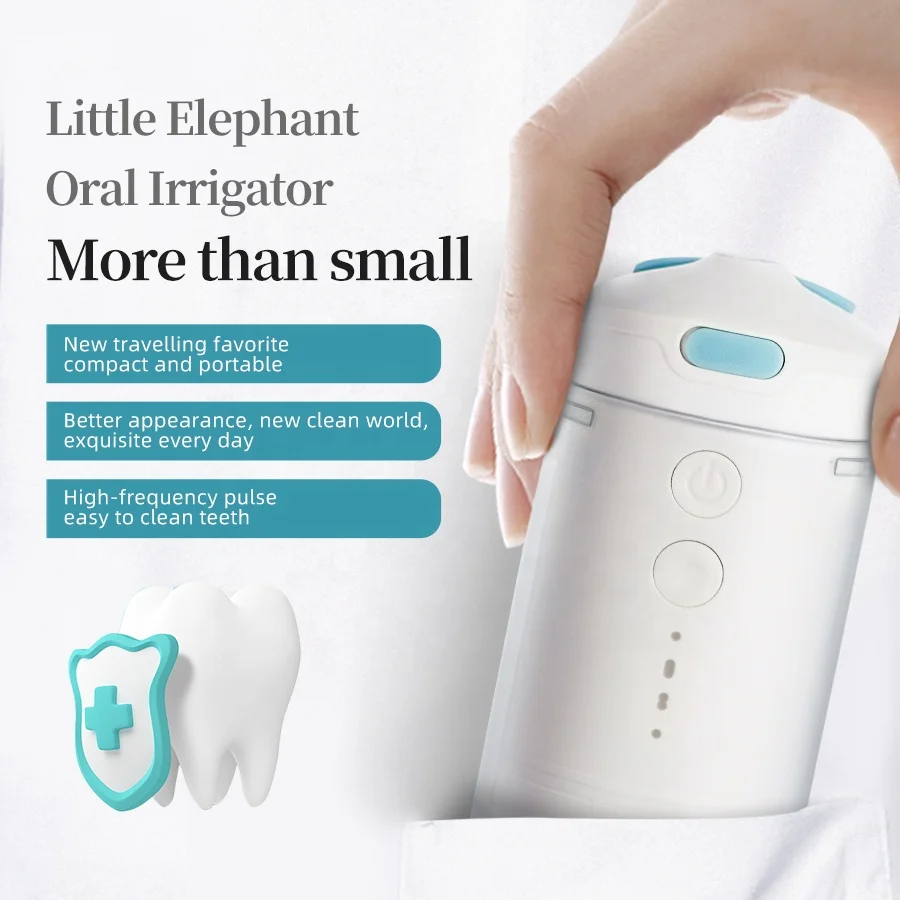 Hot sale Portable Ipx7 Cordless Teeth Cleaning Mini Tank Electric Water Flosser Dental Oral Irrigator For Traveling