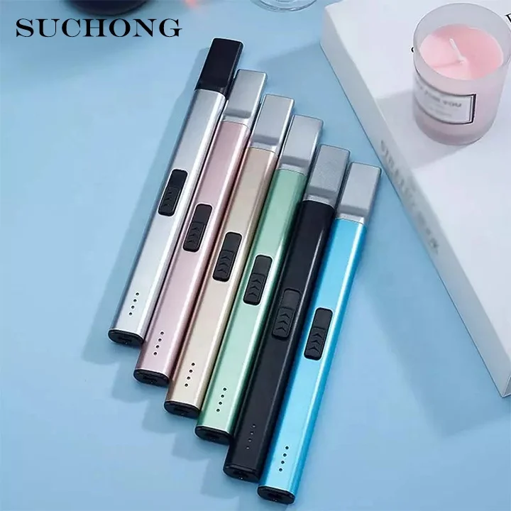 Encendedor Electronic Arc USB Cigarette Lighter Rechargeable For Candle BBQ