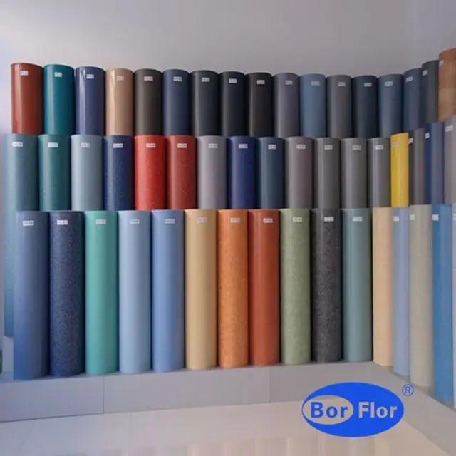 PVC anti slip coin mat transport bus flooring wholesale more color bus flooring