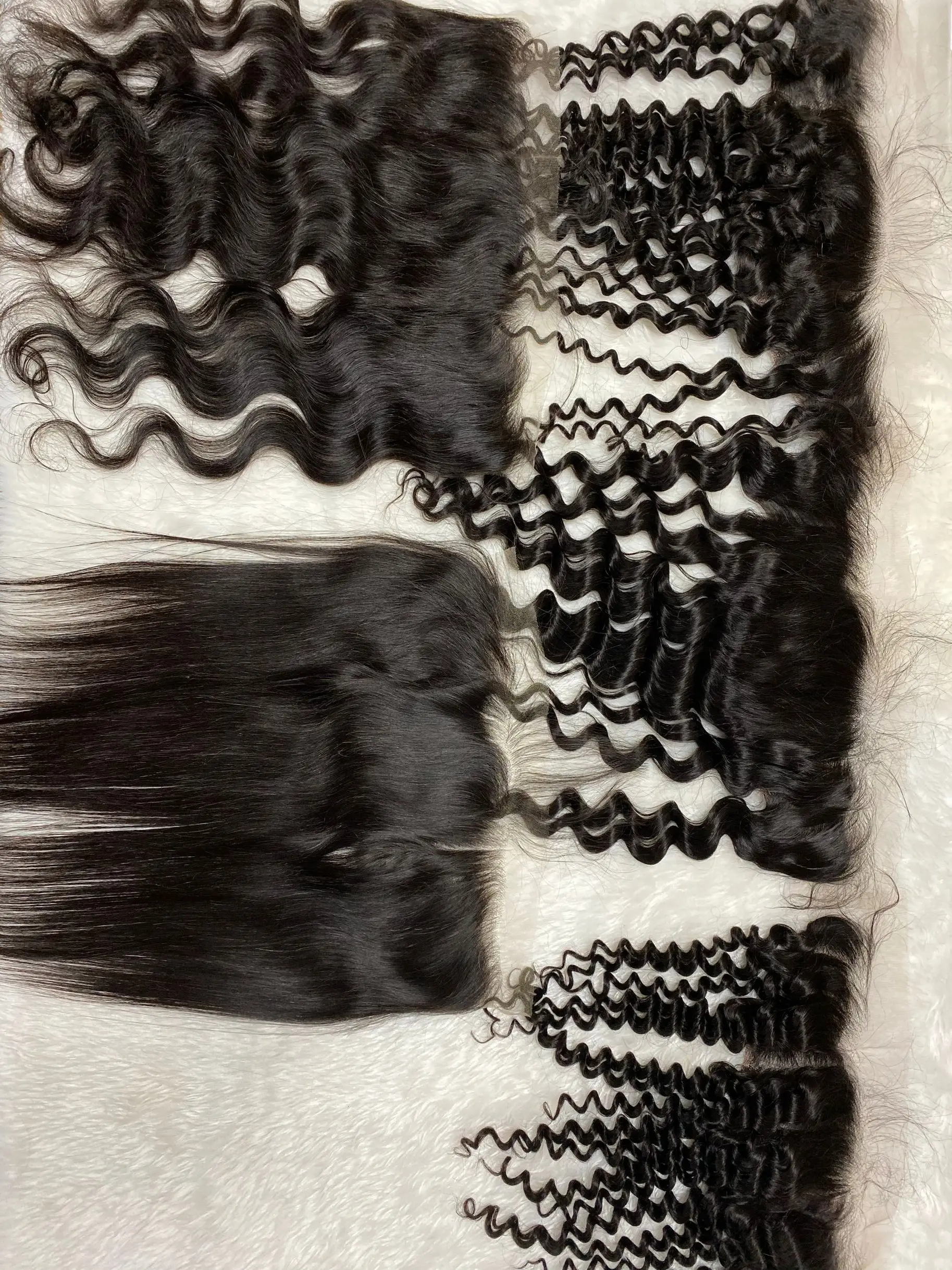 
Wholesale Cuticle aligned virgin human Unprocessed HD lace hair large stock 