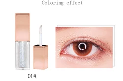 Stock Waterproof Makeup Custom Metallic Glitter Liquid Single Eye Shadow