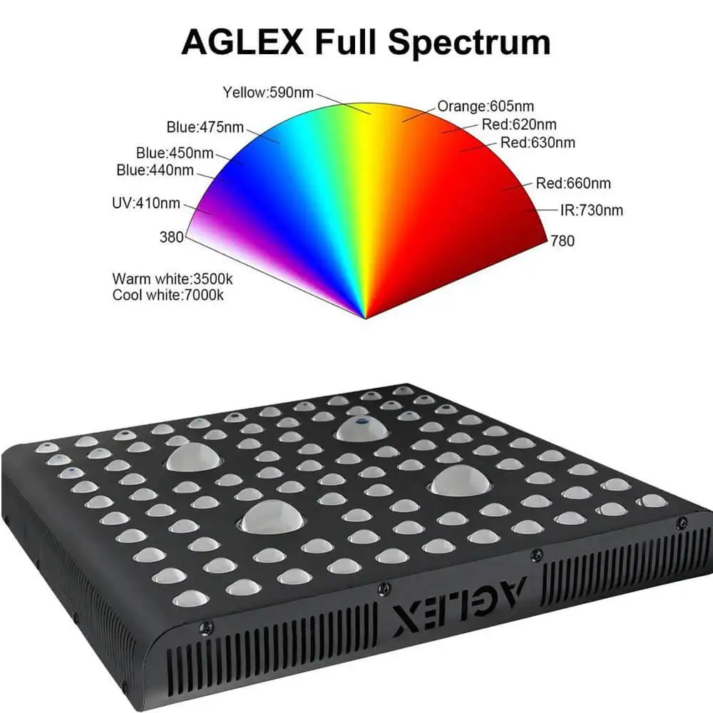 Commercial High Efficiency AGLEX COB 2000W LED Grow Lights Full Spectrum UV IR Fixture LED Grow Light Cob Leds 60