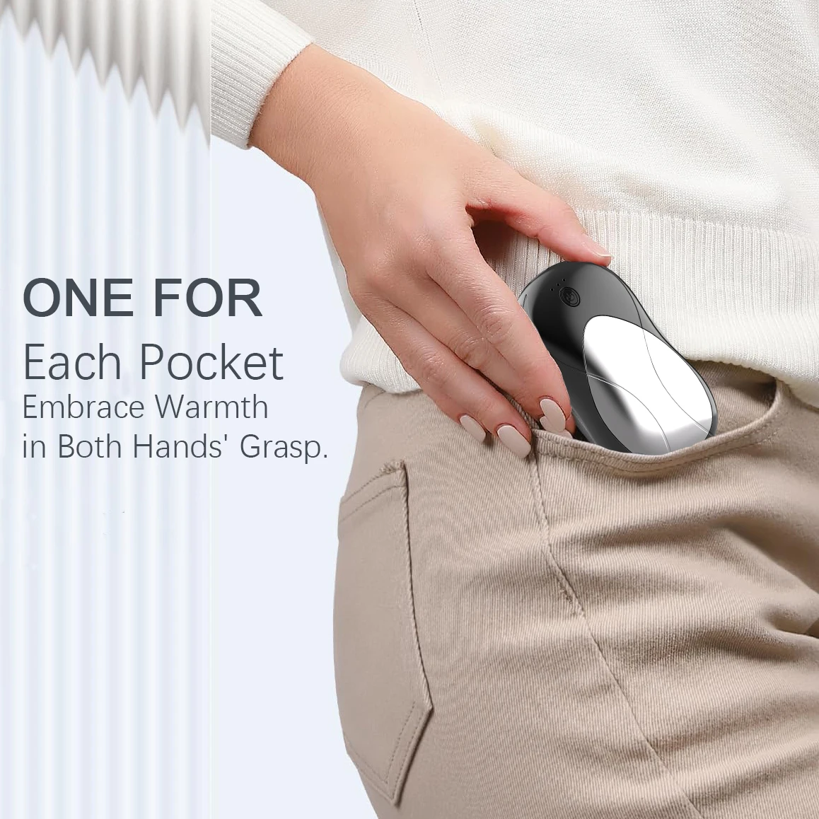 New Magnetic Usb Charging 2 En 1 Portable Electrical Cute Winter Hand Warmer  For Winter Mini Heater With Powerbank Battery