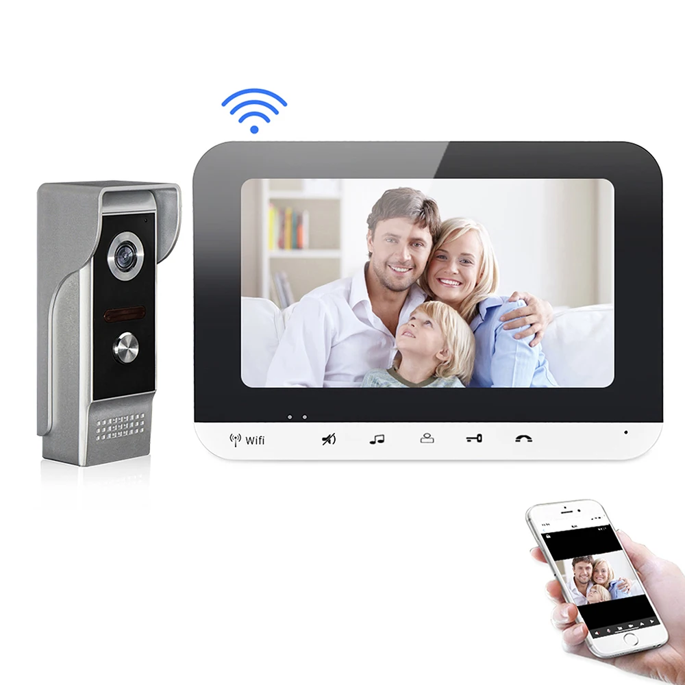 Металлический дверной звонок с Wi-Fi и камерой, видеодомофон с дистанционным управлением через приложение для умного мобильного телефона, видеодомофон с Wi-Fi для домашней безопасности