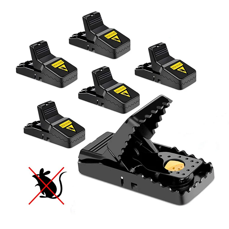 Black Disposable Pest control Snap Trap Rat Traps Plastic Black Mouse Trap for Home