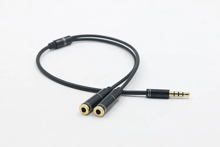 Headphone Splitter Audio Cable 3.5mm Male to 2 Female Jack 3.5mm Splitter Adapter Aux Cable for Samsung MP3 Player
