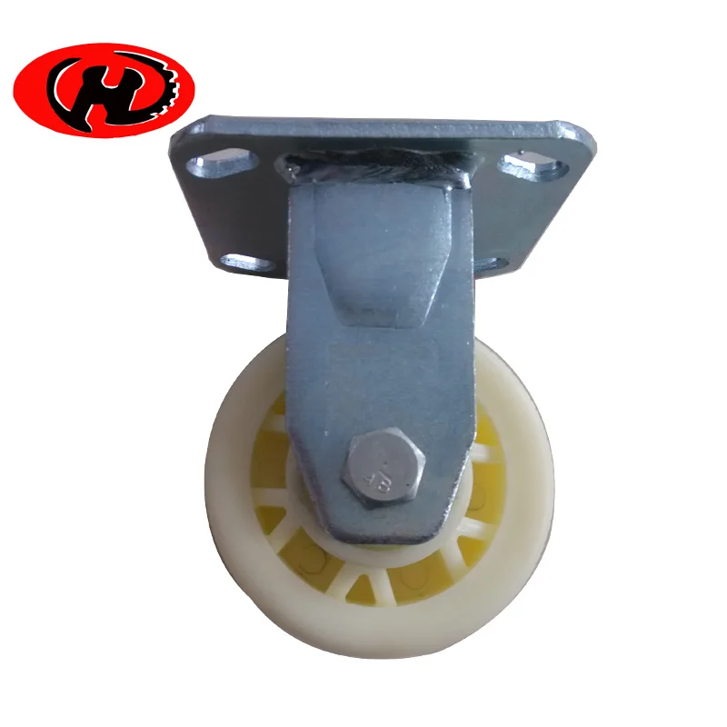 Durable  top plate  nylon caster wheel wholesale durable PA trolley wheels