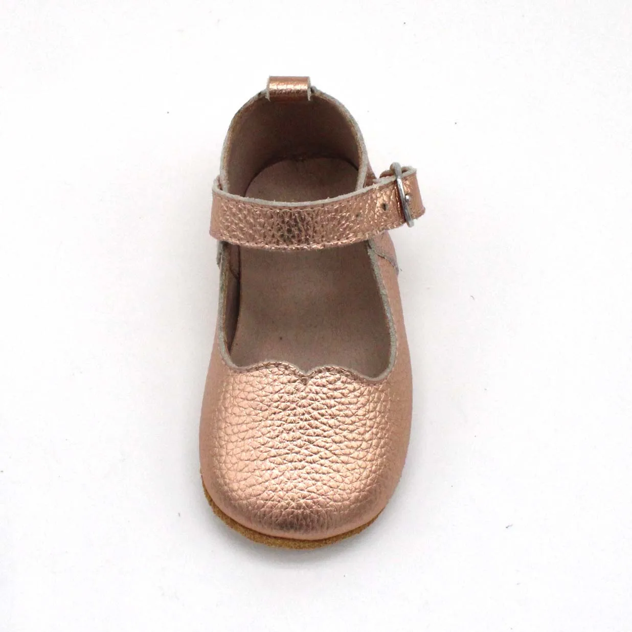 Fashion classic summer golden leather soft sole girls mary jane shoes