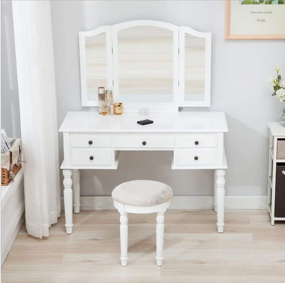 
JS HD756 New European dressing table makeup mirror set 