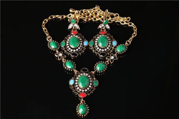 Guangzhou Girl Gift 24K Gold Filled Costume Accessory Alloy Jewelry Set