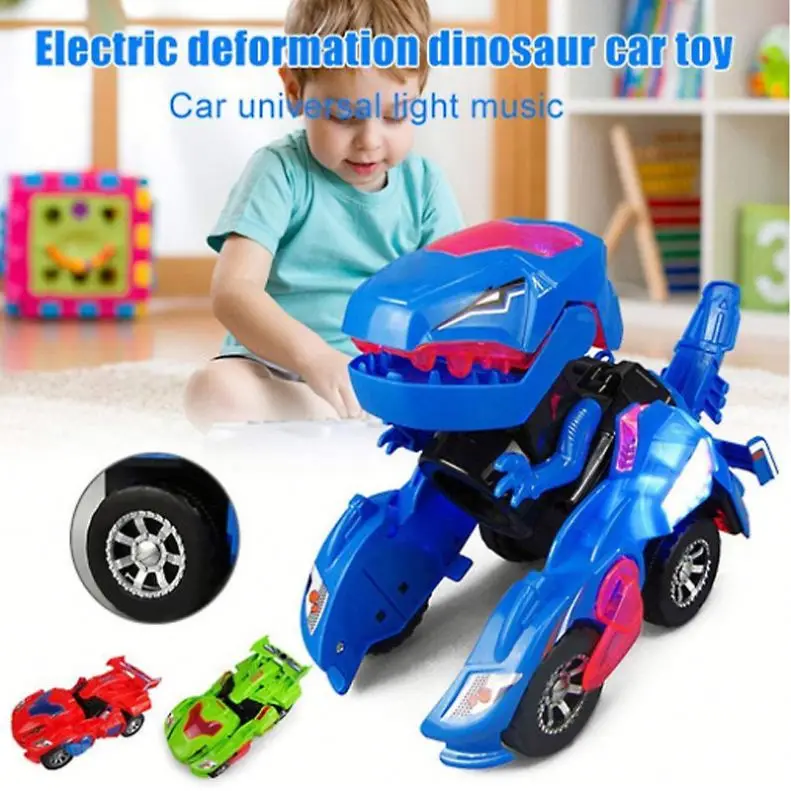 Universal B O Dinosaur transform toy car light music