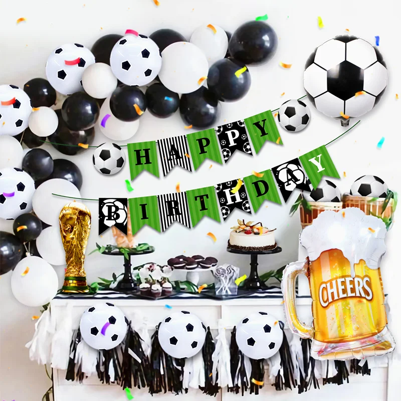 TLX 11 Years Football Sports Themed Decorations Championship Latex Foil Party Balloons Arch Kit Balloon Birthday Decorations