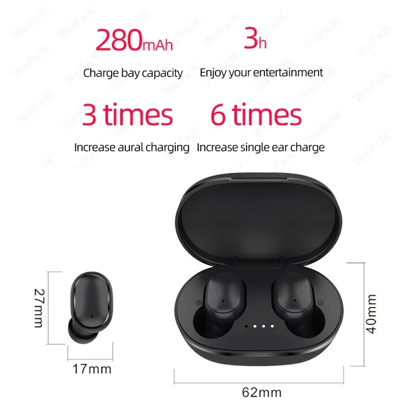 Наушники A6S Pro TWS Blue Tooth 5 0 уникальные наушники беспроводная гарнитура HiFi стерео спортивные мини-наушники без потерь