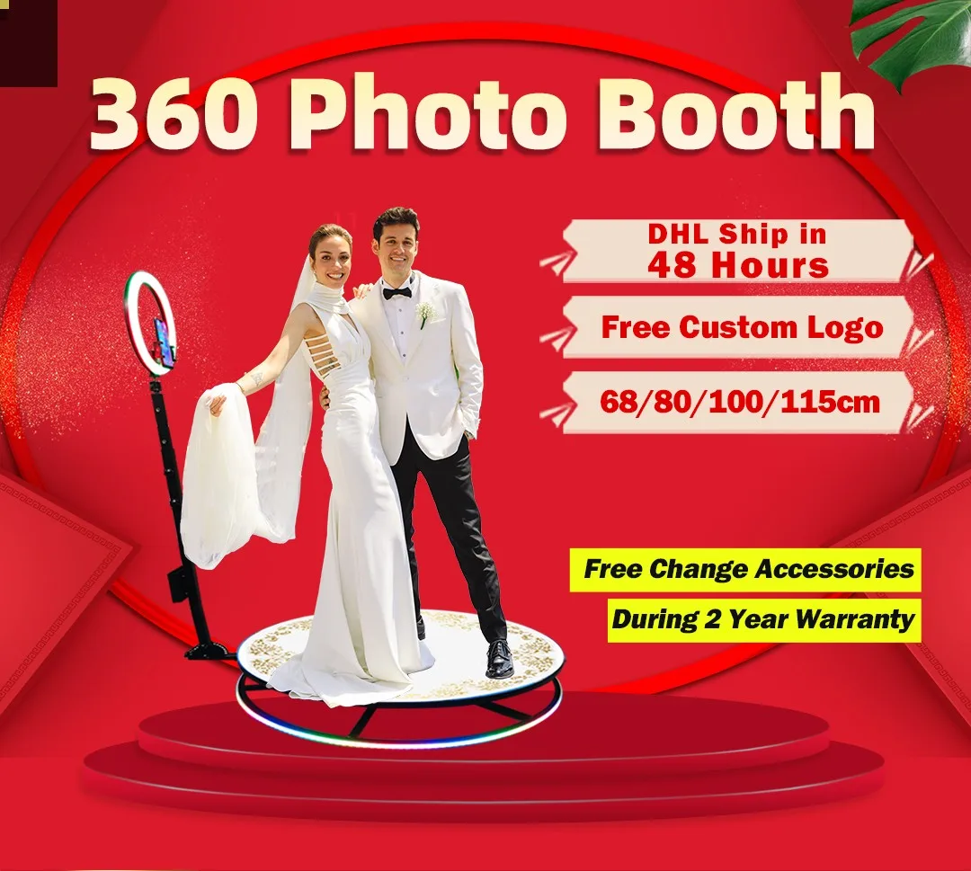 Wholesale New Design 360 Photo Booth Automatic Large Revospin 360 Photo Booth Automatic Machine Photobooth With Fast Shipping