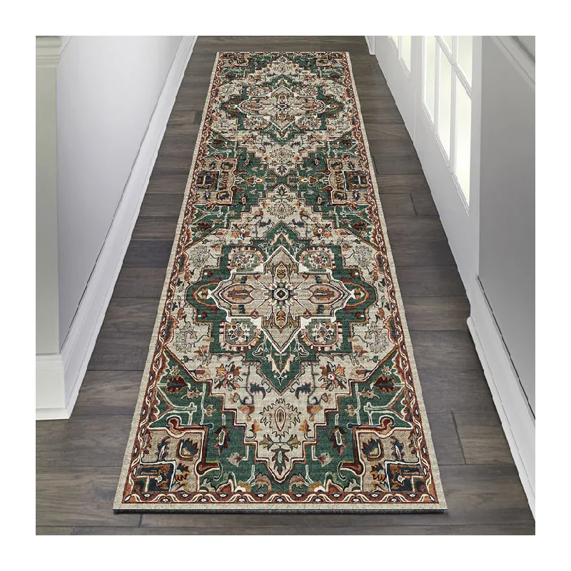 Crystal velvet printing 3d carpet corridors runner size rug cheap price printed carpet 3d