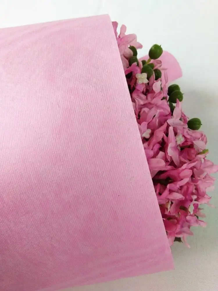 Новый простой нетканый полипропилен для упаковки букета цветов