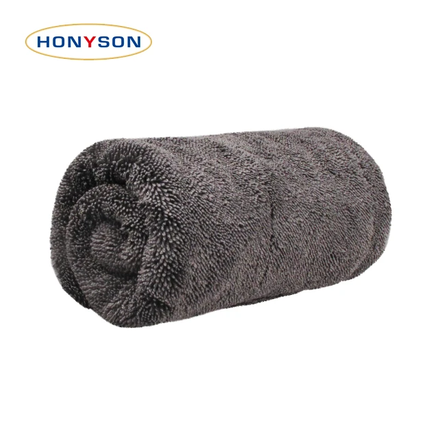 Корейское качество, г/кв. М, безгранное полотенце из микрофибры с витой петлей для Сушки автомобиля
