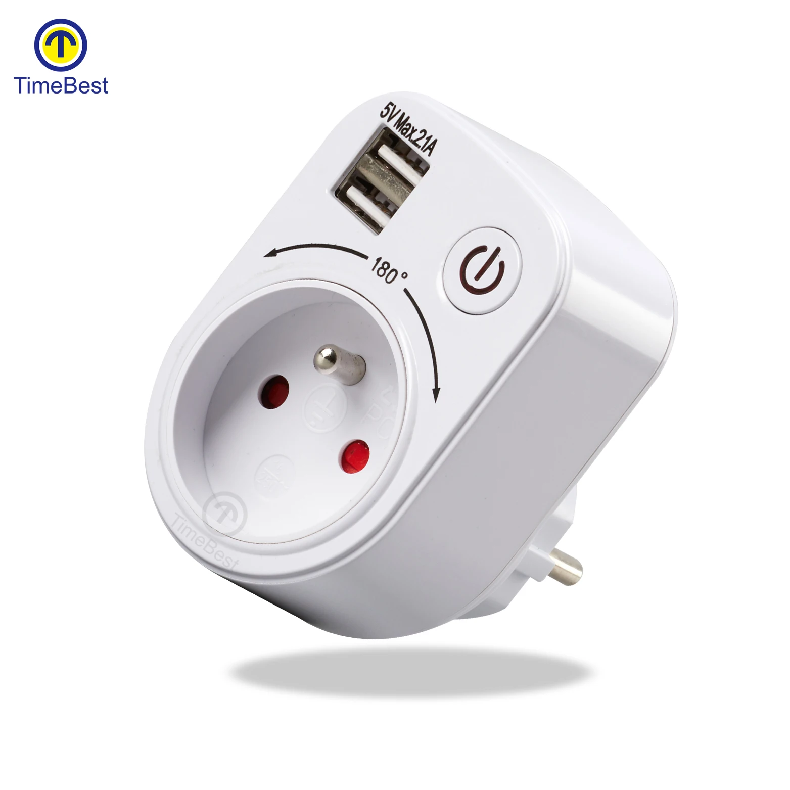 Electrical Timers Connections Amp USB Adapter Outlet Charger 2 Pin Din Plug Adapter
