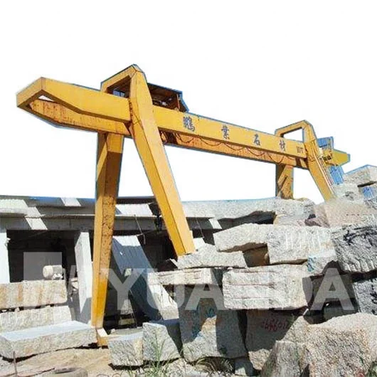 15 20 25 30 35 40 45 50 тонн тональный рельсовый подъемный двойной балка мраморный гранитный каменный блок козловой кран для мраморной установки