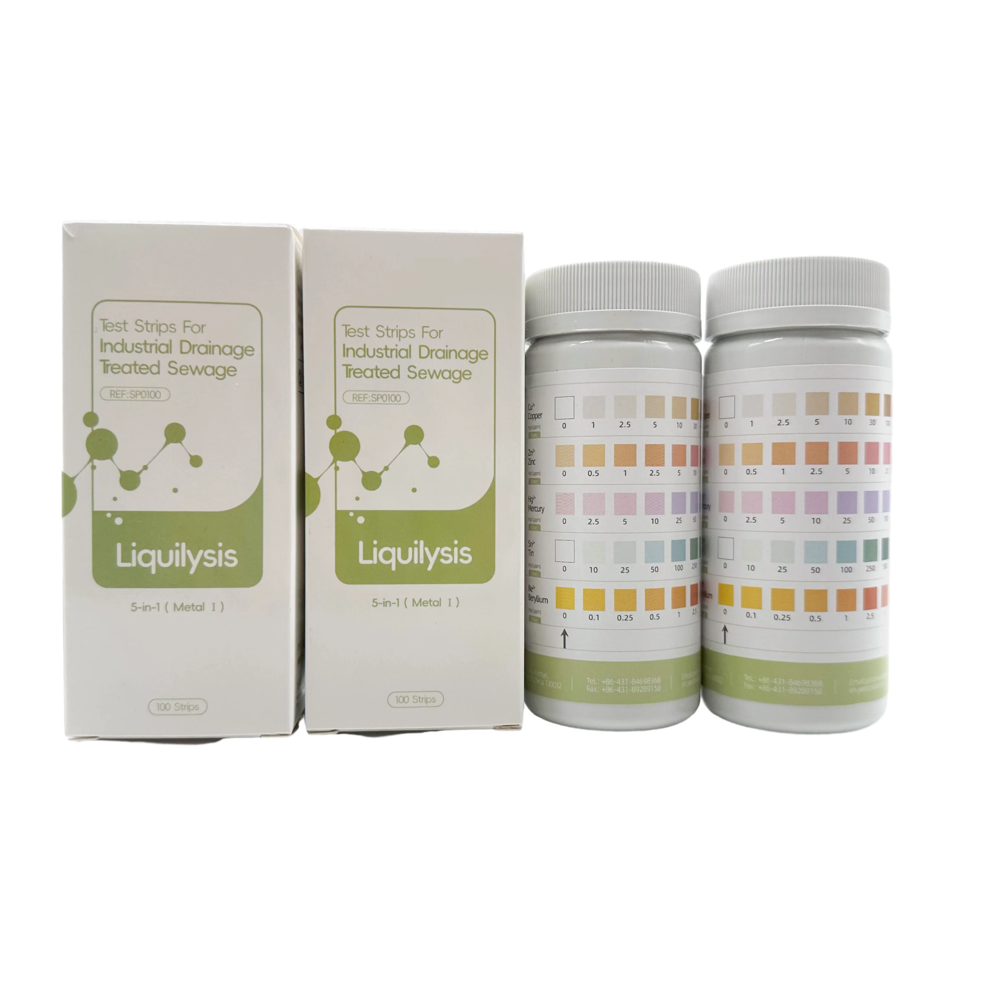 Factory price  Home Water Test Kit Heavy metal  Copper Mercury Fluorine water test strips