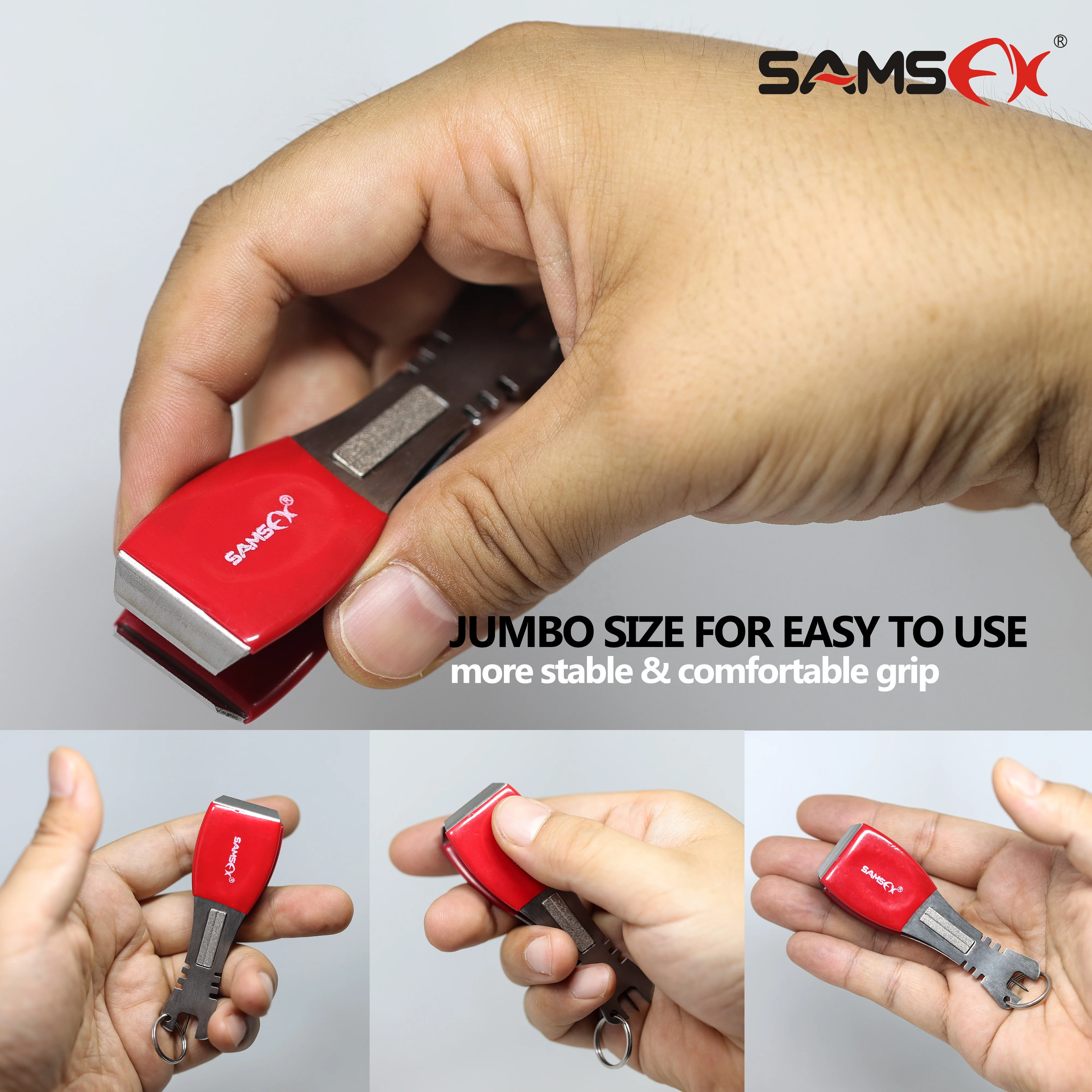 Рыболовные щипцы SAMSFX 4 в 1, 3,5x1,1 дюйма с удобным захватом и ретракторами Zinger, рыболовные снасти для ловли нахлыстом