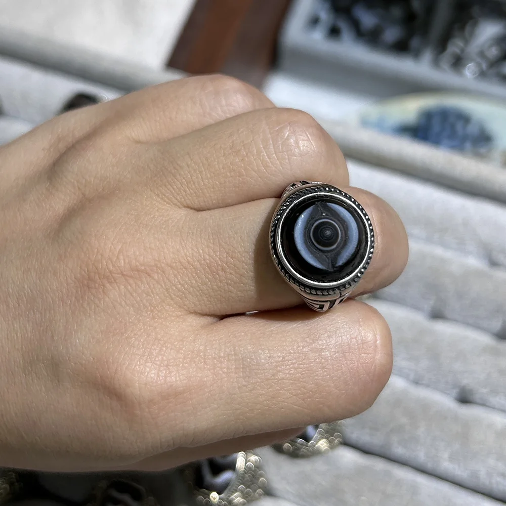 Seeing Eye Ring for Men Illuminati Eye of Providence Finger Rings   Solid Old Style