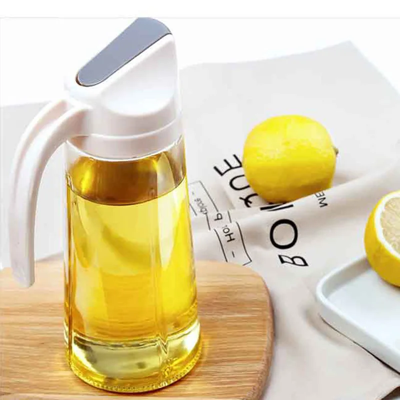 Supply Wholesale 300ml Automatic Opening And Closing Oil Bottle Kitchen Custom Logo