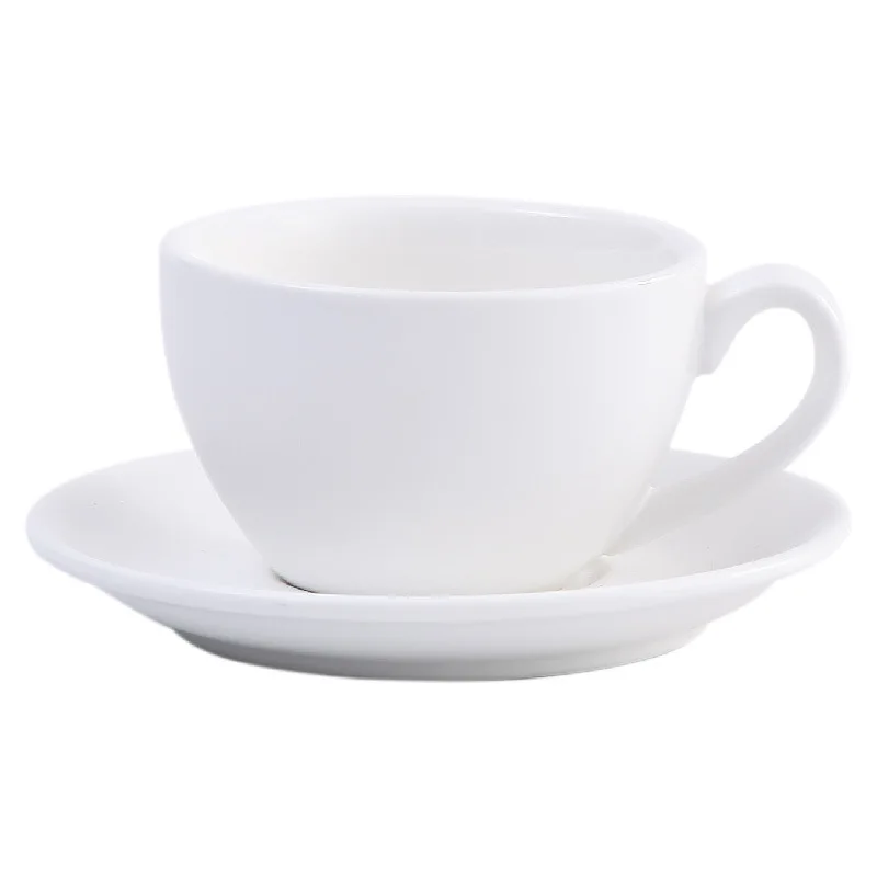 Керамическая чашка для латте и блюдце капучино двойного эспрессо мат кофейни бариста