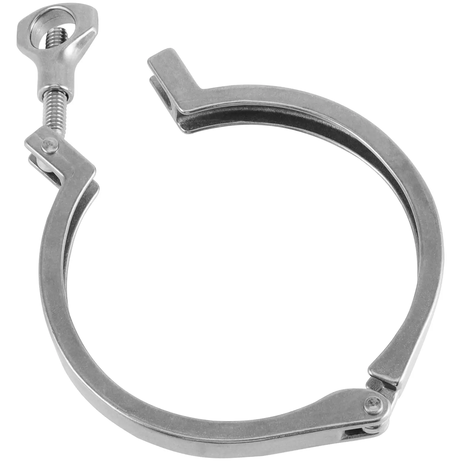 casting price sanitary ss 304 tubes ferrule tri clover tc clamp with Serrated Wing Nut for pipe