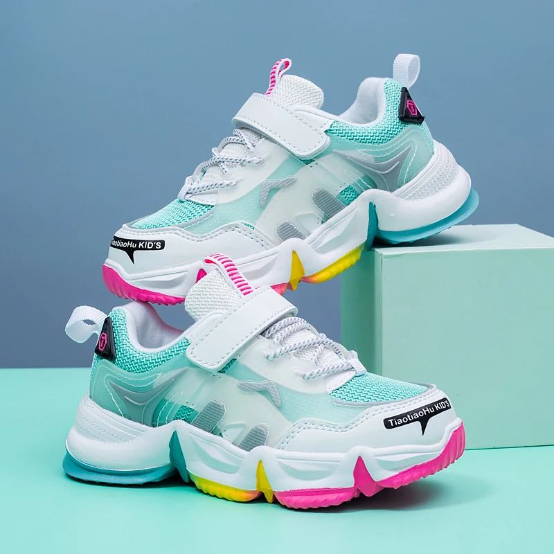 
China manufacturer fashion kids sport children casual girl shoes kids chunky shoes running shoes 