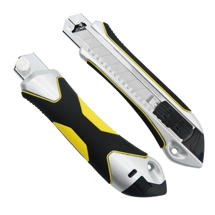 manufore High Quality Snap off Blade knife Auto Load retractable Utility Knife Box Cutter school office household knife