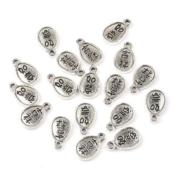 30pcs/lot 8x13mm Ru Yi Tibetan Silver Beads Connectors Charms Spacer Metal Beads for Jewelry Making DIY Accessories