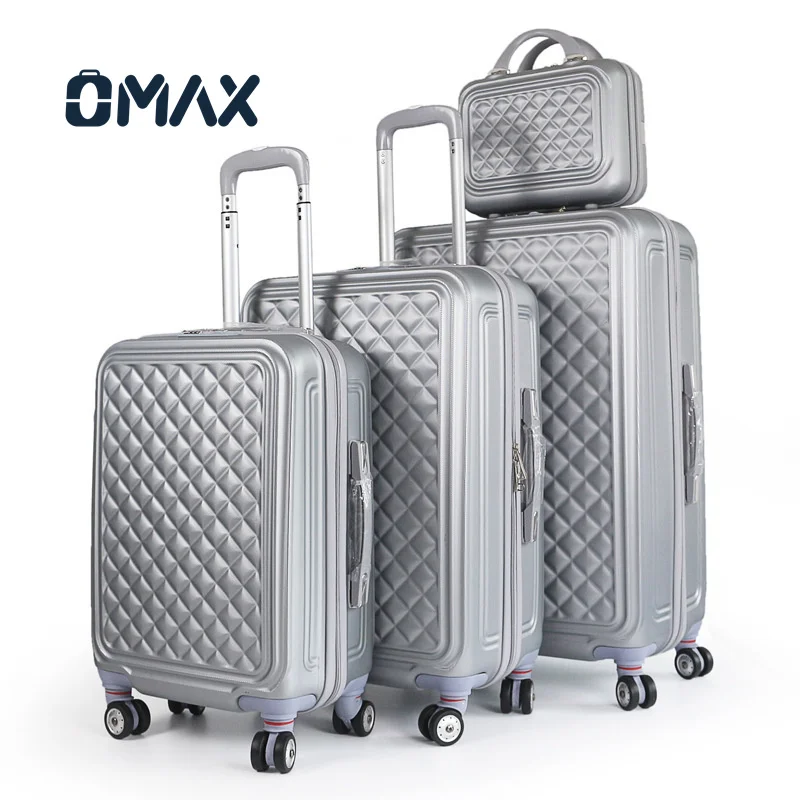 OMAX High-End унисекс ABS деловой костюм для багажа высококачественный бриллиантовый безмолвный Универсальный 4-колесный Дорожный чемодан Комплект с спиннером