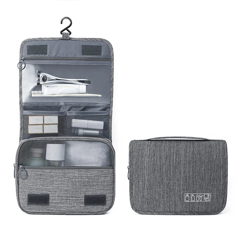 Hanging Travel Toiletry Bag Organizer Hygiene Dop Kit with Hook Accessories Bathroom Shaving Makeup for Men and Woman