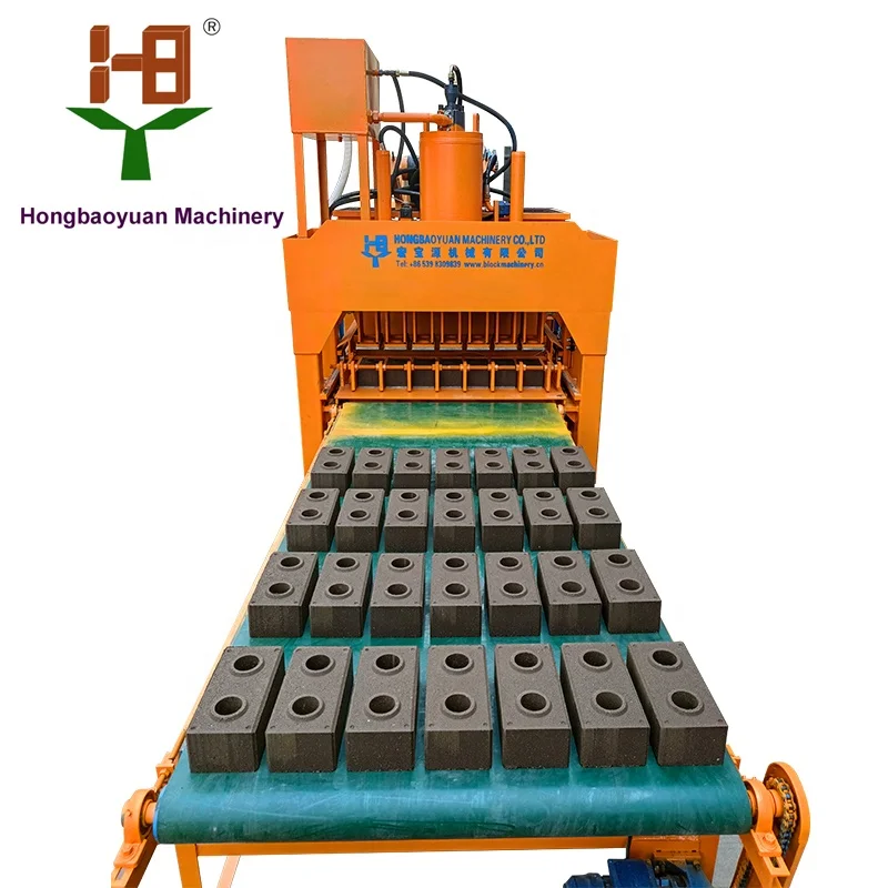 Зеленое здание Hby 7-10 автоматическая блокировочная машина для производства Красного сырцового кирпича в Бангалоре большая линия по производству