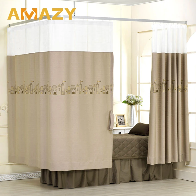 Best Selling Aluminum Smart Life Sliding Hospital Small L-Shape Flexible Curtain Rail Telescopic Hanger