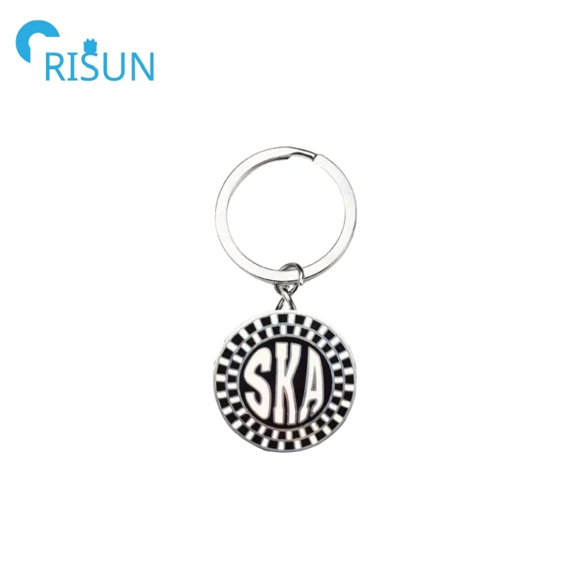 Manufacture Ska Dance Keyring Metal Custom Ska Dancer Dancing Woman Man Rude Girl Rude Boy Key Chain Ska Music Dancing Keychain
