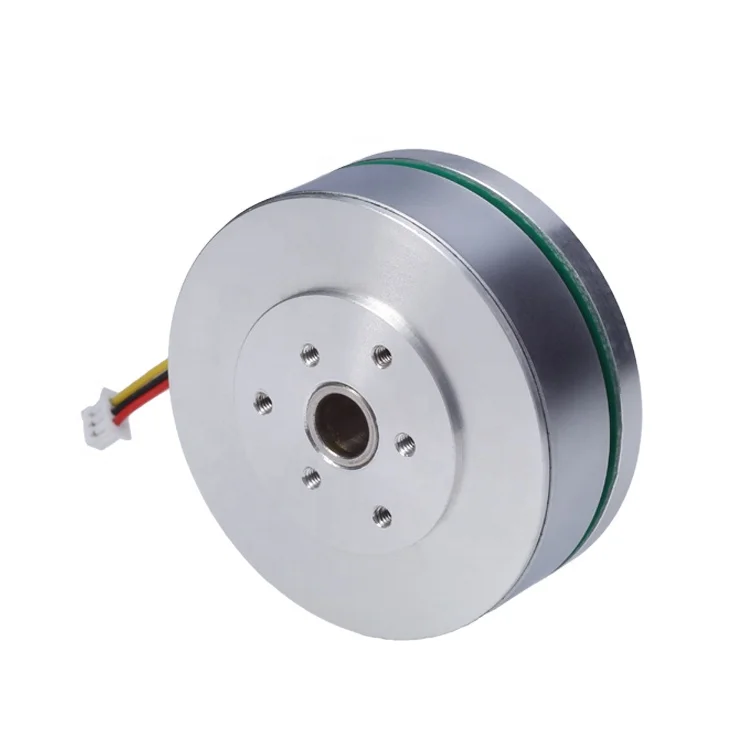 High torque 24v brushless gimbal motor hollow shaft for laser radar
