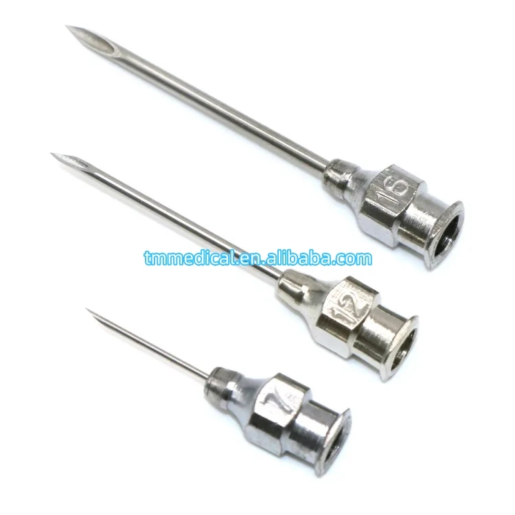 Size Ss 14G 16G G17 18G 21G G22 23G 25G 30G Disposable Metal Stainless Steel Veterinary Syringe Needle Manufacturer