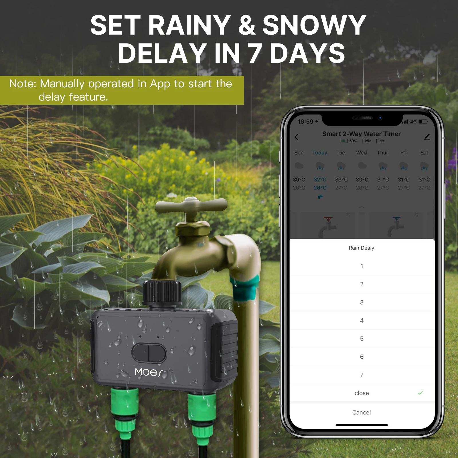 Smart Farm Sprinkler Water Irrigation Automatic Timer Valve Watering Timer For Garden Hose