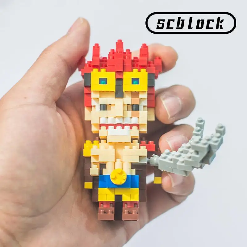 66 Styles DIY Toys Figurine 1 PIECE ZORO ACE LUFFY NAMI CHOPPER BOA SANJI LAW Building Bricks PVC Anime Figure for Kids