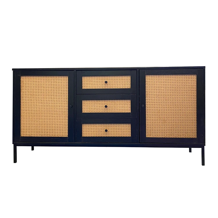 
sale long black metal ultra modern dining living room furniture display sideboard cabinet,long sideboard cabinet with door 