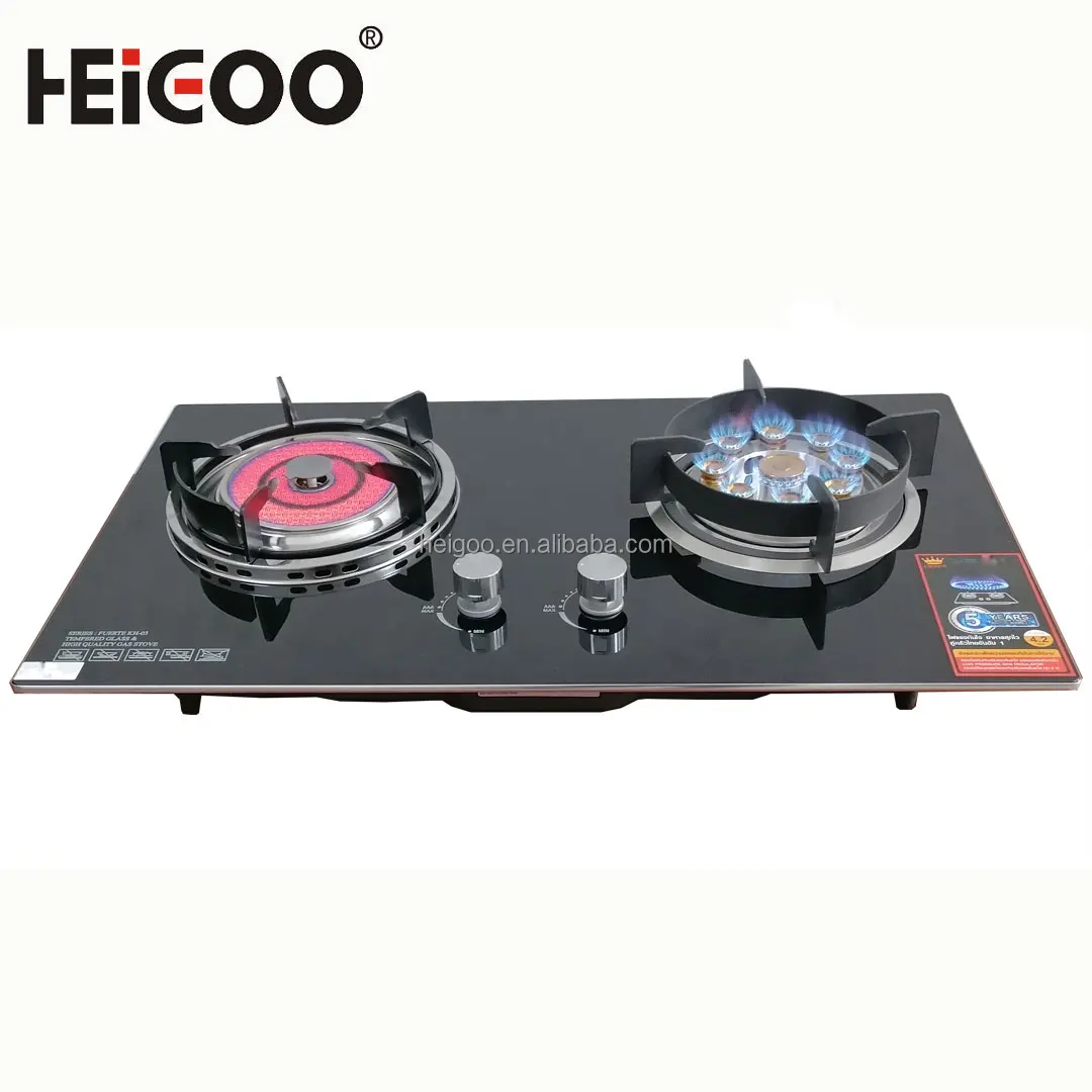 Профессиональная фабричная Встроенная газовая кухонная плита для дома и ресторана