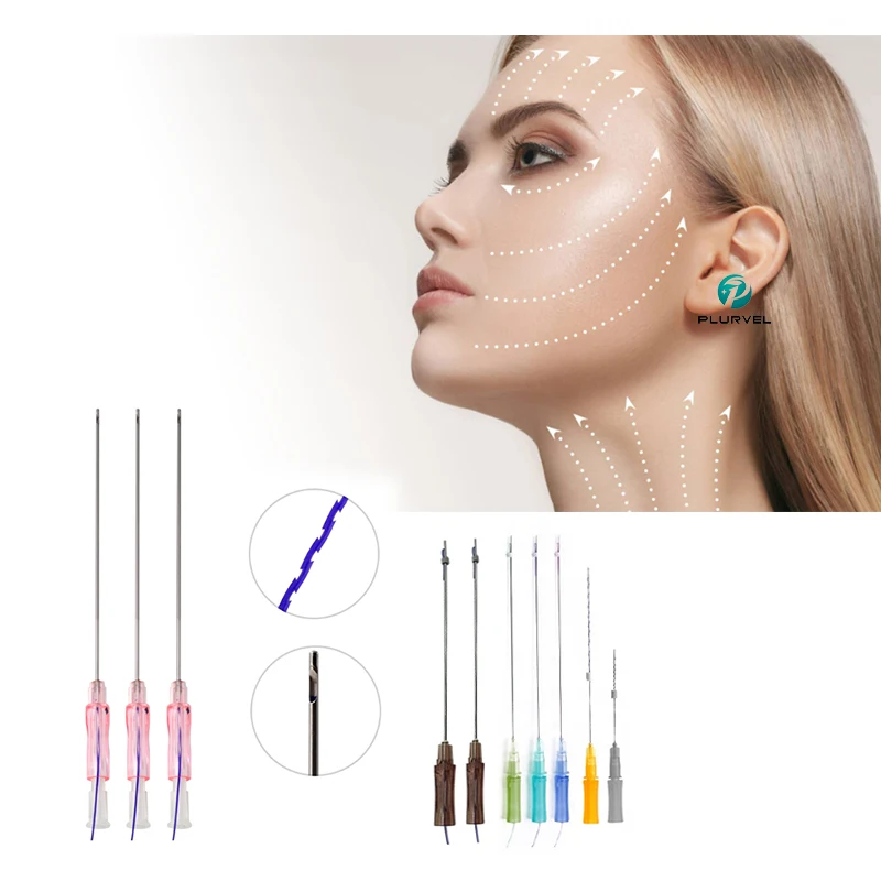 Plurvel Korea all types of Pdo thread lift cog threads 27g Pdo thread lifting 3d 4d 6d for face body nose eyes