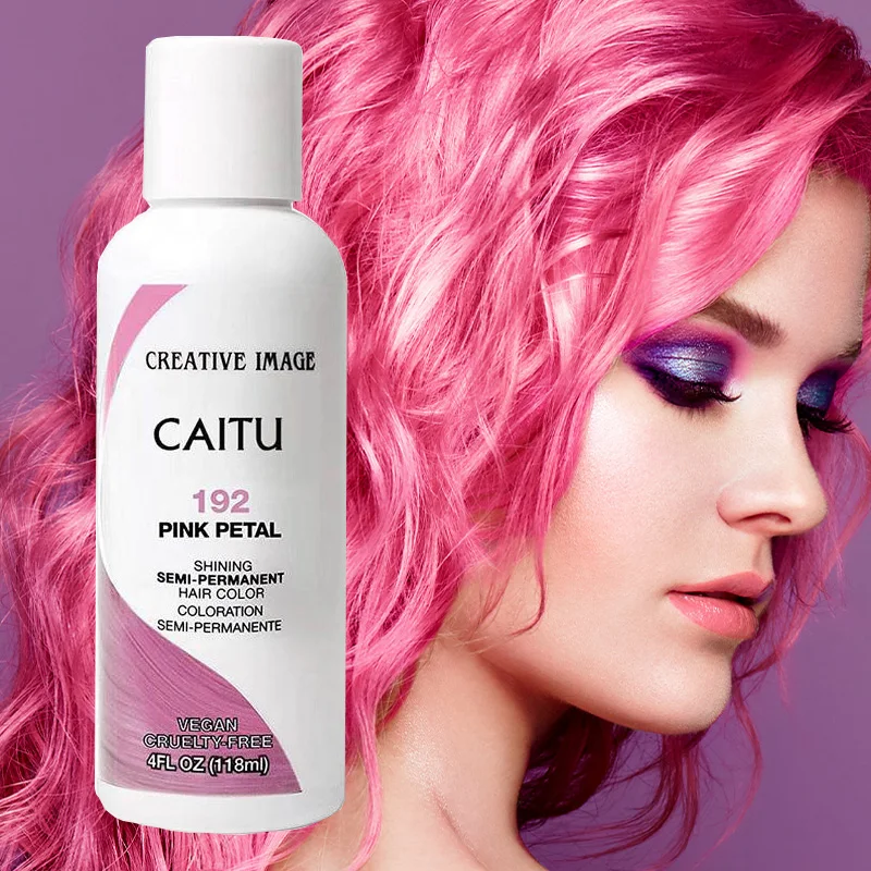 Wholesale Crimson Red Color semi permanent hair color dye for dark hair without bleaching