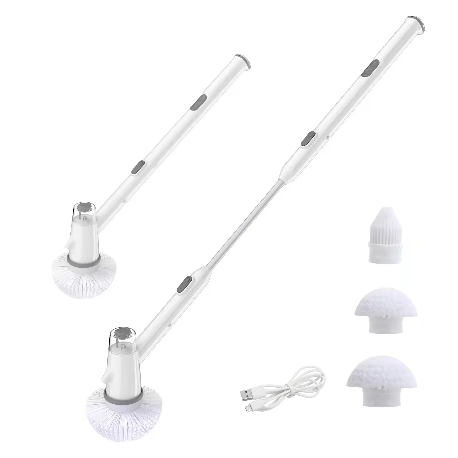 Electric Spin Scrubber Cordless Shower Scrubber with 360 Degree Spin Bathroom Scrubber