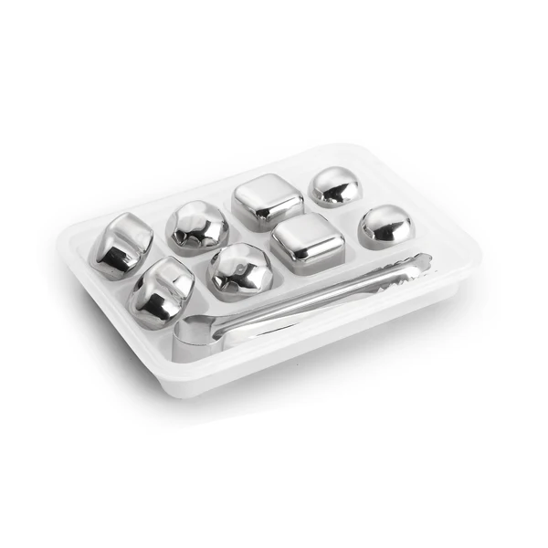 wholesale food grade refrigerated whiskey reusable stainless steel ice cube